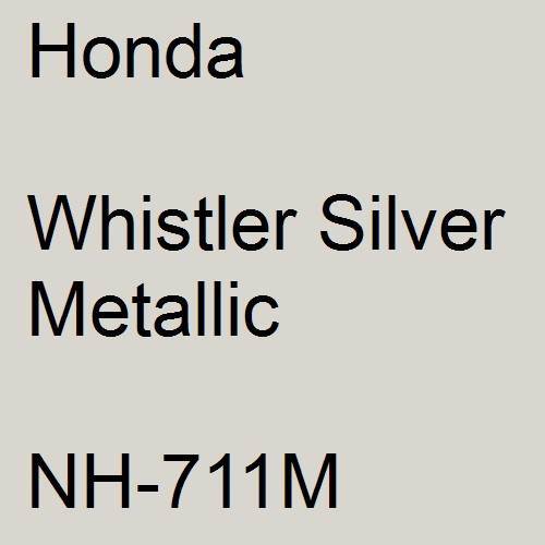 Honda, Whistler Silver Metallic, NH-711M.